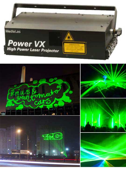 Лазерный проектор для рекламы MEDIALAS Power VX 1000
